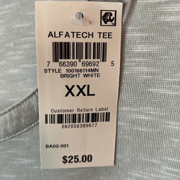 NWT ALFANI Solid Henley Mens 2XL Bright White - Picture 8 of 8